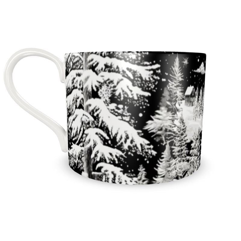 Snowy Black Bone China