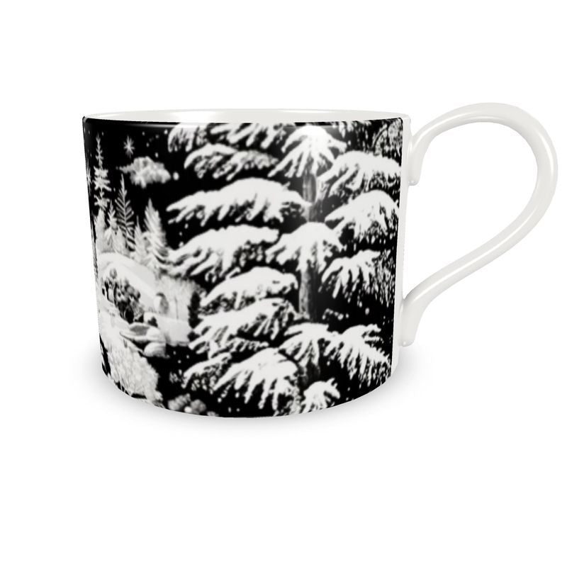 Snowy Black Bone China