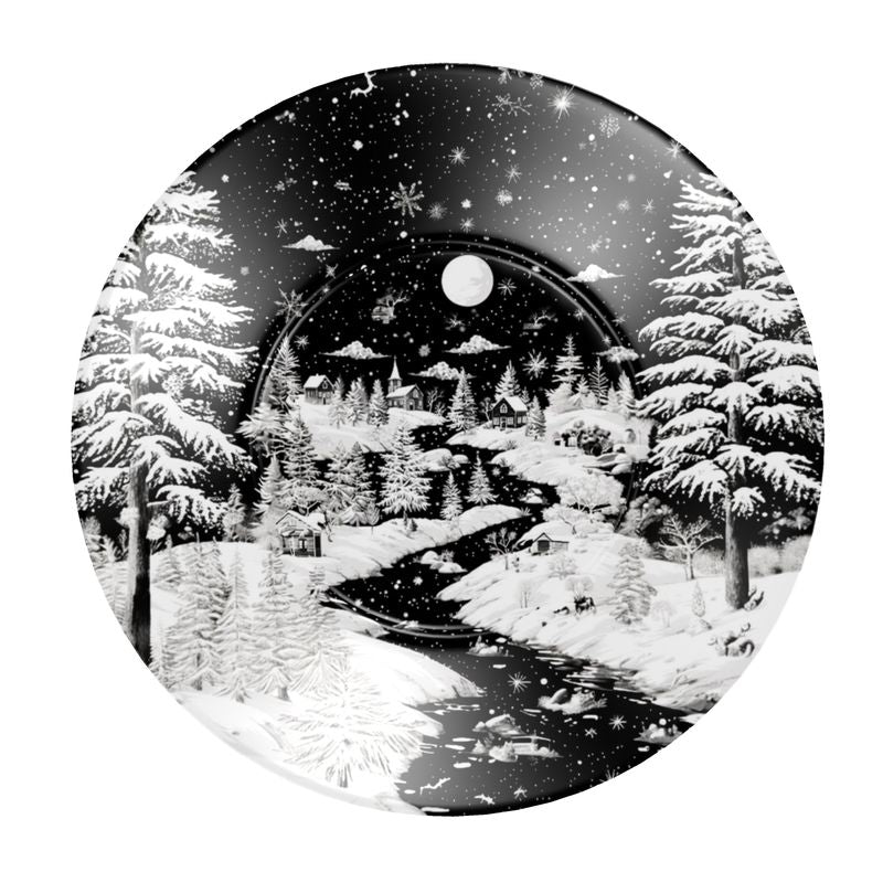 Snowy Black Bone China