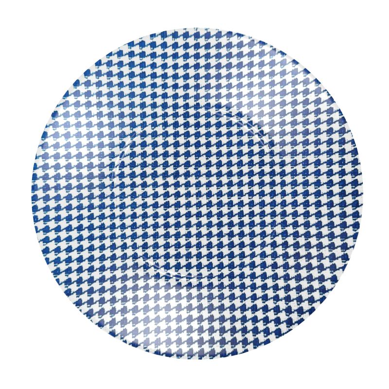 Strickland Houndstooth Petit Bleu Bone China