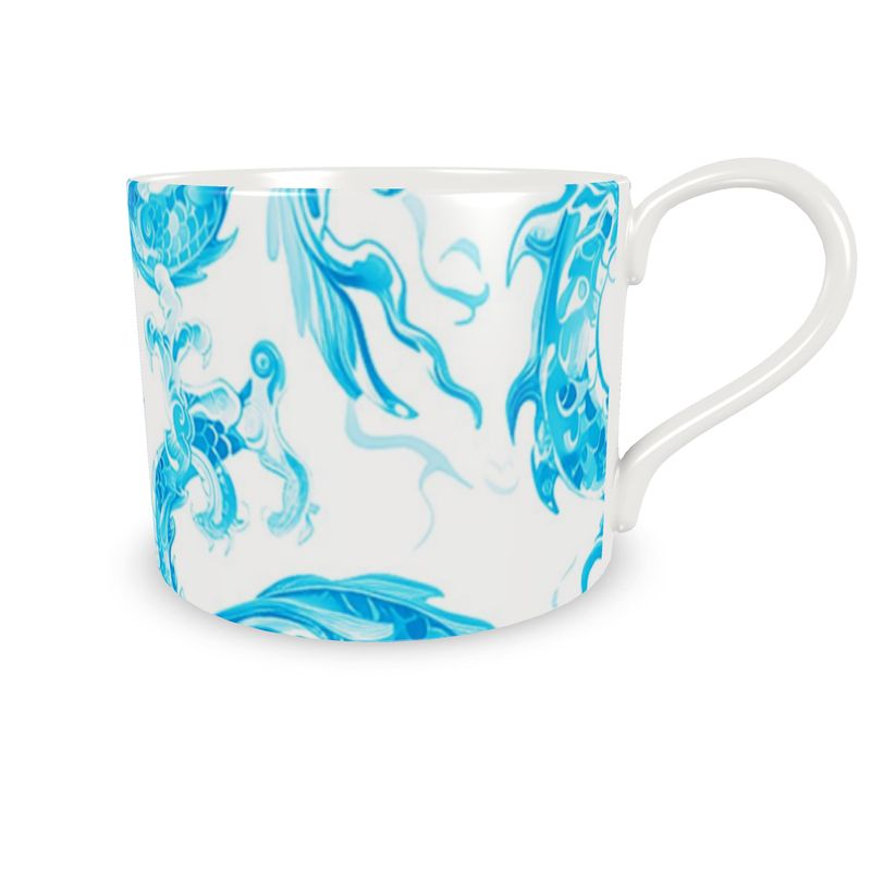 Swansey Dragon Turquoise Bone China