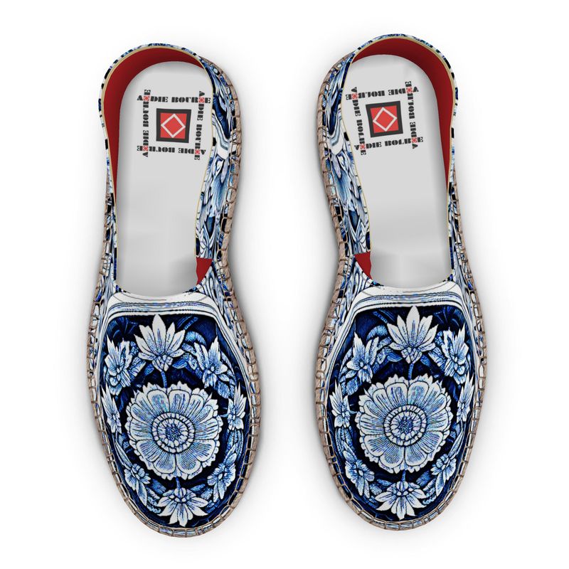 Astorbourne Medallion Blue Espadrilles
