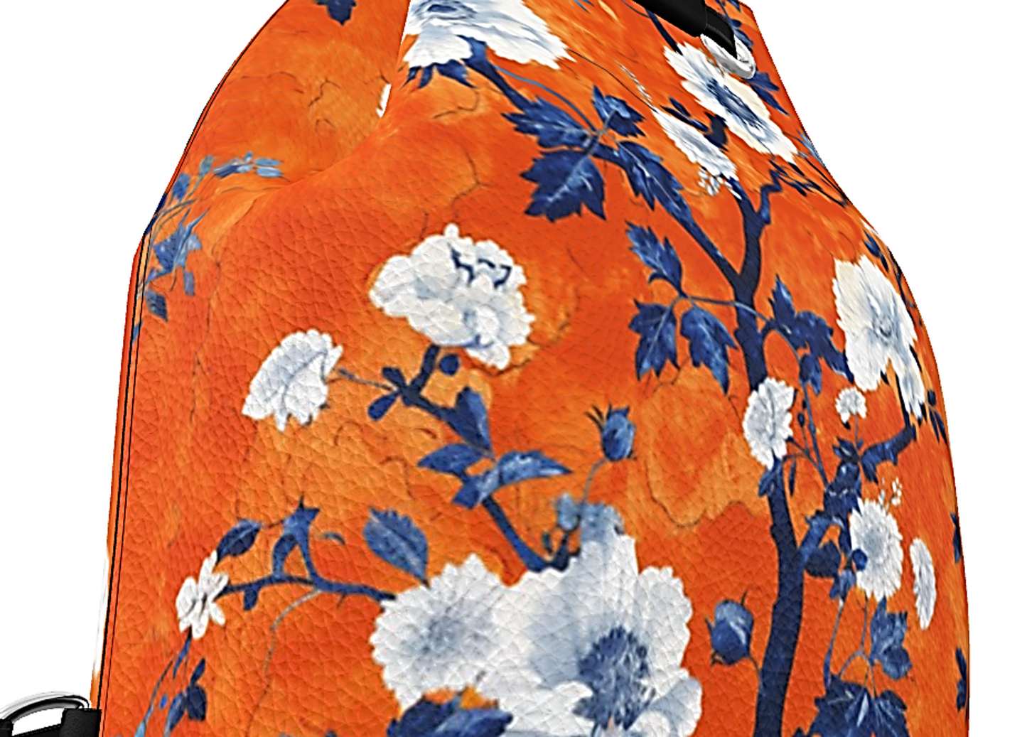 Beauchamp Russet Floral Nappa Leather Bucket Bag