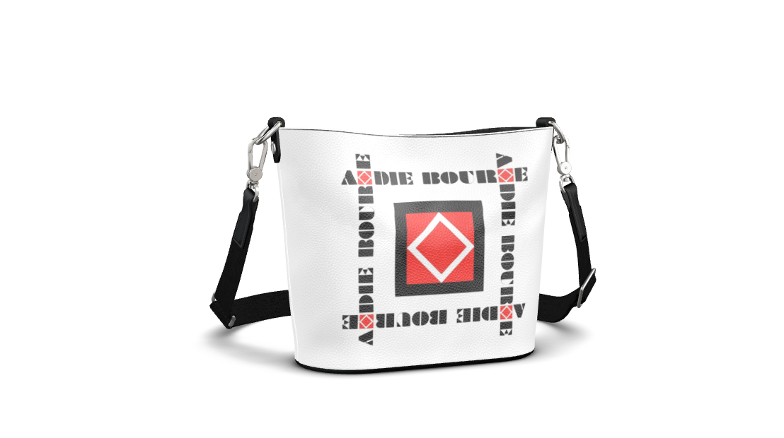 Andie Bourne Ultra Limited Edition Signature White Nappa Leather Bucket Tote