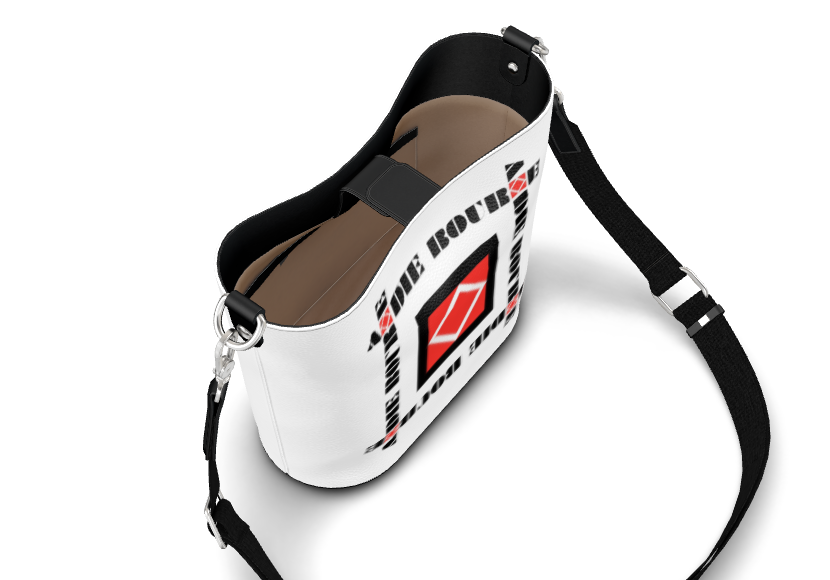 Andie Bourne Ultra Limited Edition Signature White Nappa Leather Bucket Tote