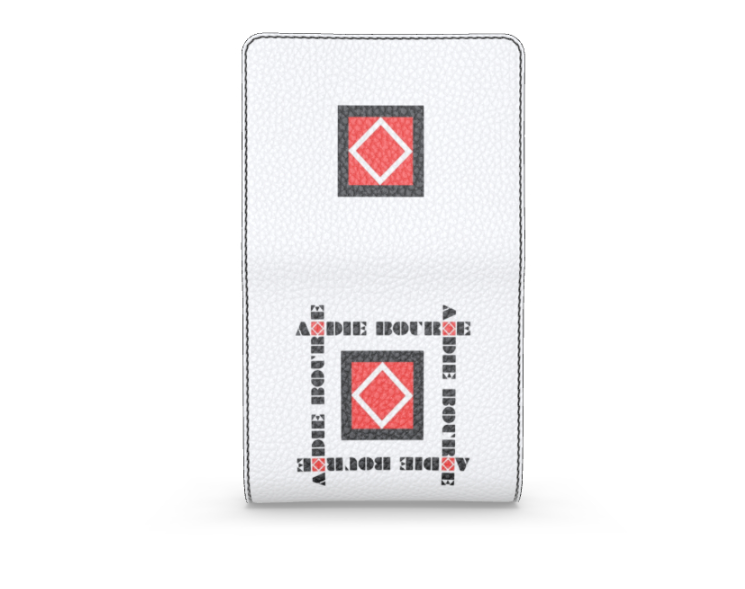 Andie Bourne Ultra Limited Edition Signature Nappa White Leather Foldover Wallet