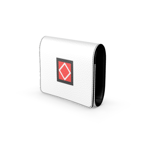 Andie Bourne Ultra Limited Edition Signature Nappa White Leather Foldover Wallet