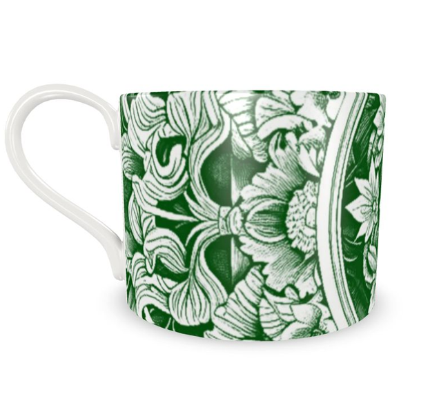 Astorbourne Medallion Green Floral Bone China
