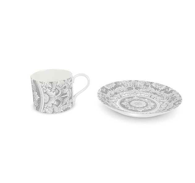 Astorbourne Medallion Gray Floral Bone China