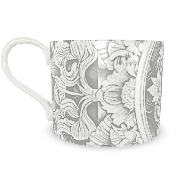 Astorbourne Medallion Gray Floral Bone China
