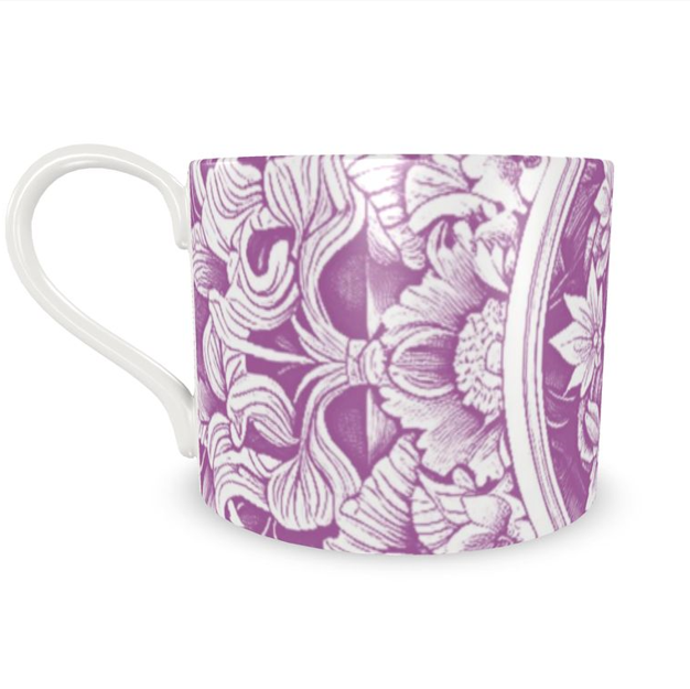 Astorbourne Medallion Lavender Floral Bone China