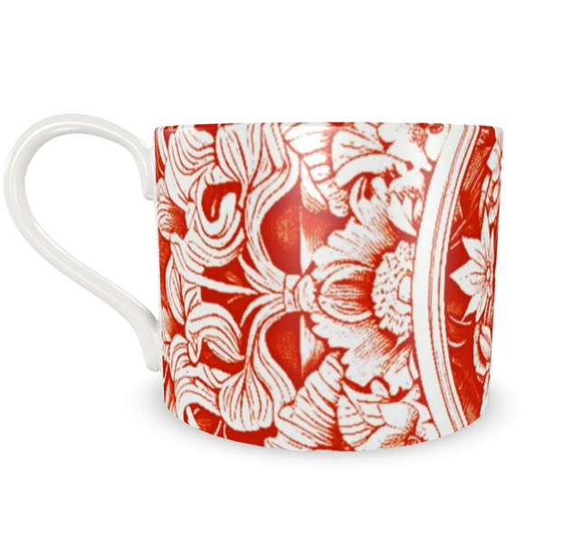 Astorbourne Medallion Red Floral Bone China