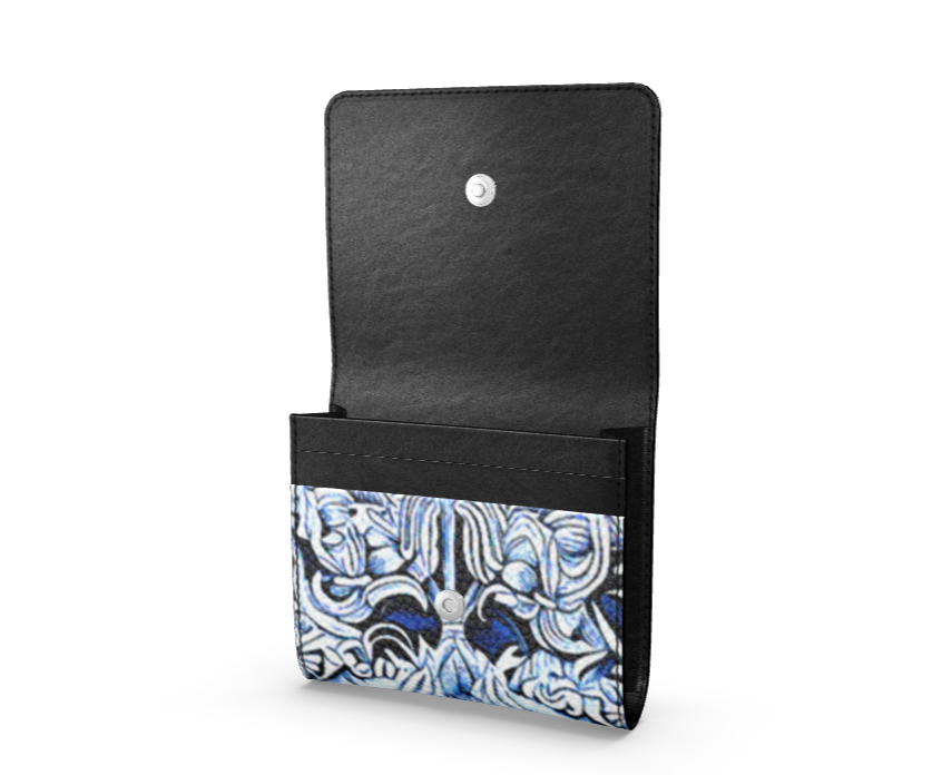 Astorbourne Medallion Blue Foldover Wallet