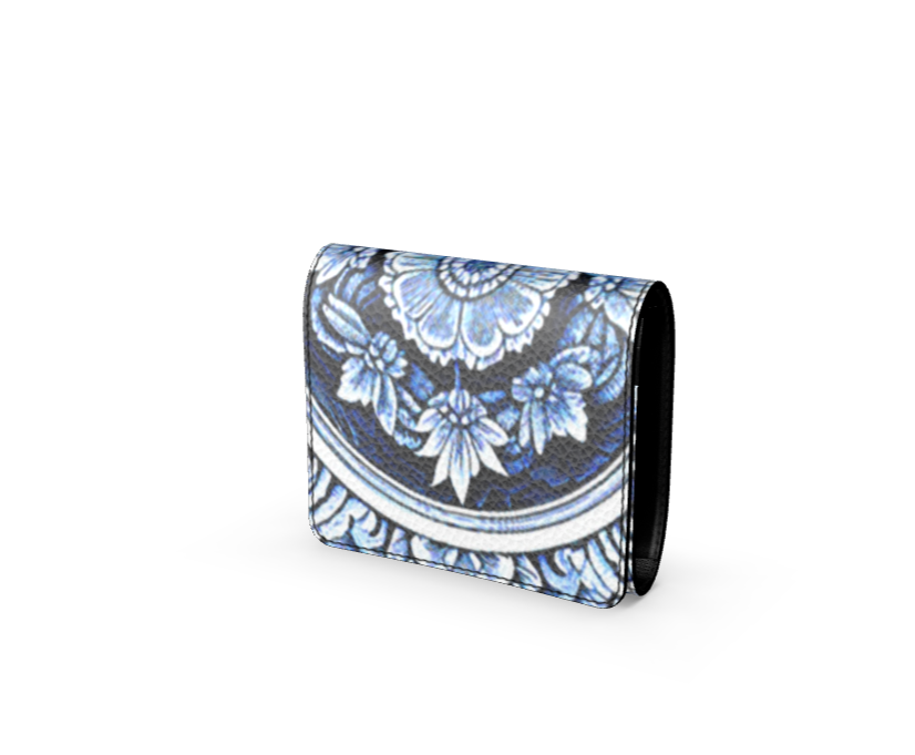 Astorbourne Medallion Blue Foldover Wallet
