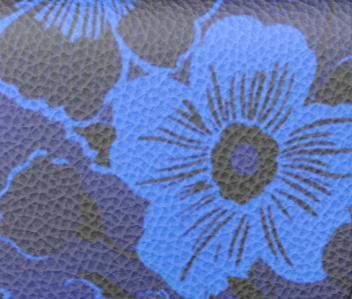 Bouffant Floral Cobalt Shoulder Bag
