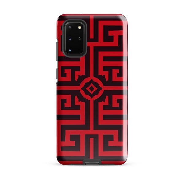 Black and Red Geometric Samsung Case