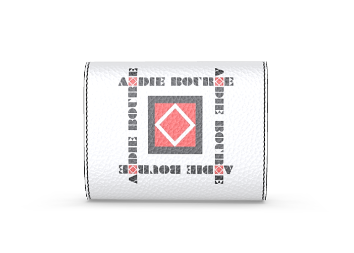 Andie Bourne Ultra Limited Edition Signature Nappa White Leather Foldover Wallet