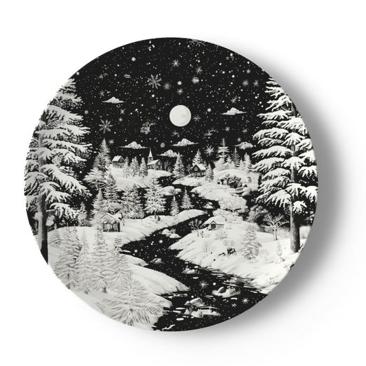 Snowy Black Bone China