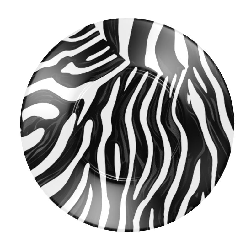 Equus Black and White Zebra Bone China