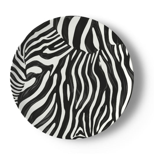 Equus Black and White Zebra Bone China