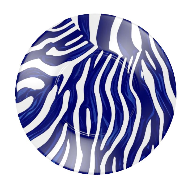 Equus Blue and White Zebra Bone China