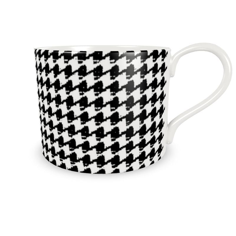 Strickland Houndstooth Noir Petit Bone China