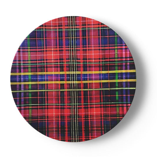 Highland Red Tartan Bone China