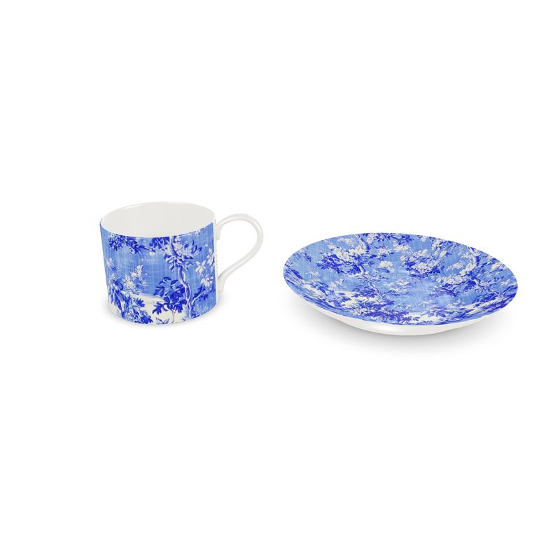 Millicent Blue Floral Toile Bone China