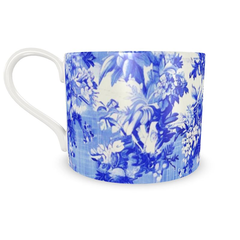 Millicent Blue Floral Toile Bone China