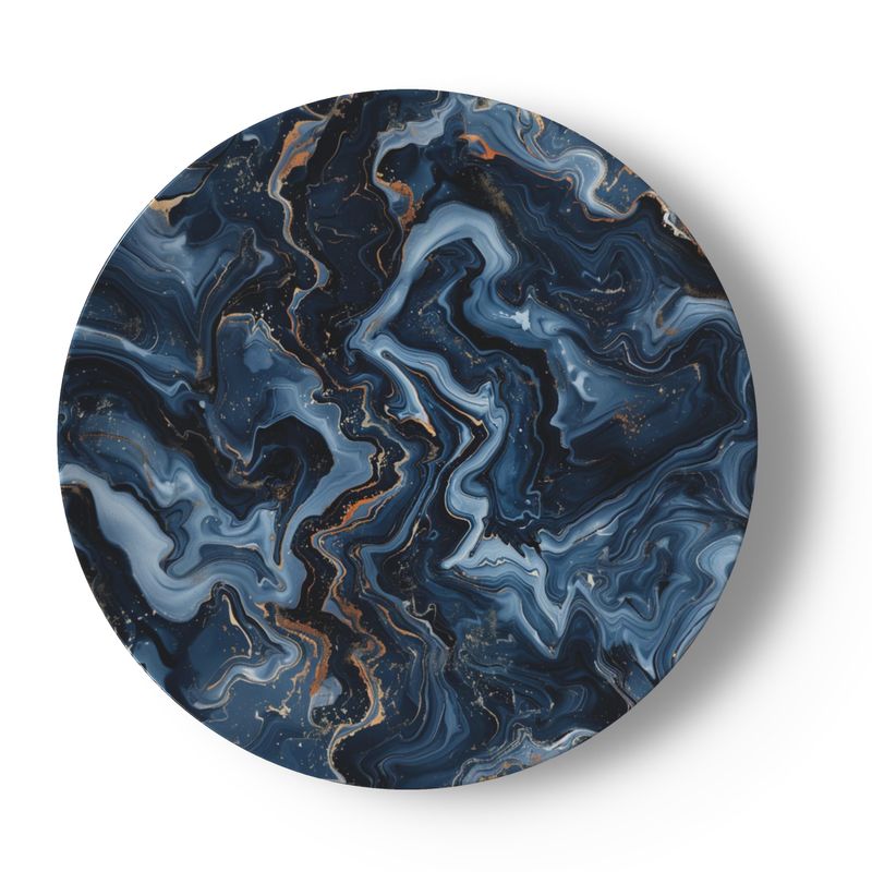 Marble in Sapphire Bone China