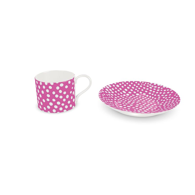 Dottie Dot Pink Bone China