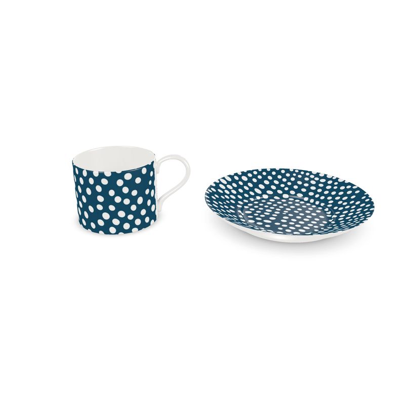 Dottie Dot Navy Bone China