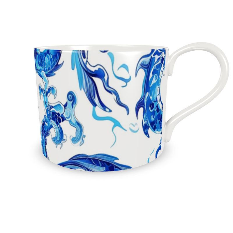 Swansey Dragon Blue Bone China