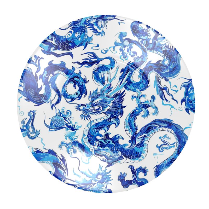 Swansey Dragon Blue Bone China