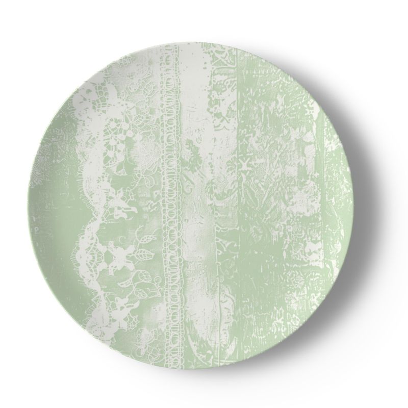 Cottage Lace in Green Bone China