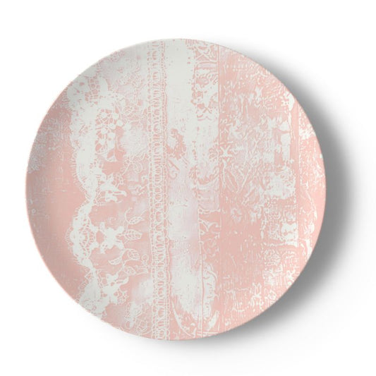 Cottage Lace in Pink Bone China