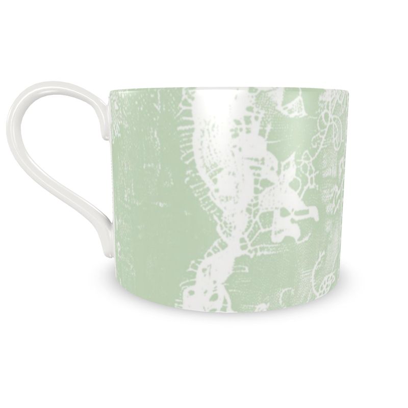 Cottage Lace in Green Bone China