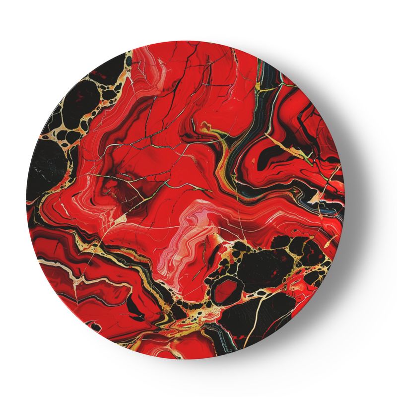 Marble in Ruby Bone China