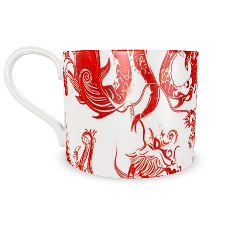 Swansey Dragon Red Bone China