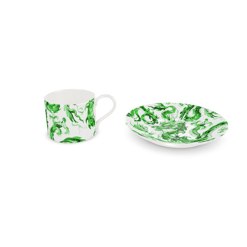 Swansey Dragon Green Bone China