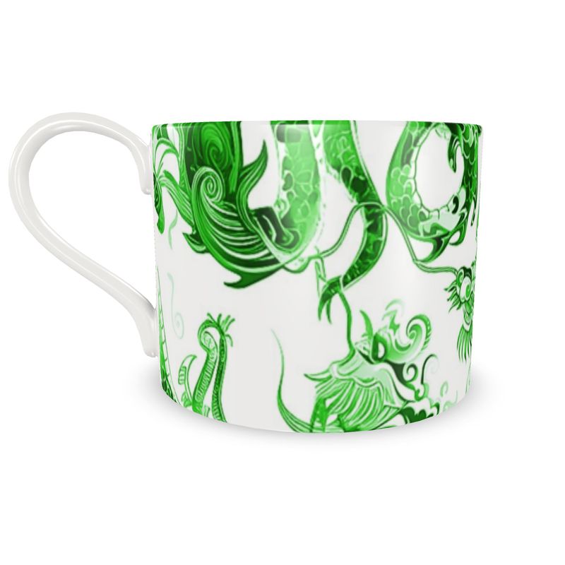 Swansey Dragon Green Bone China