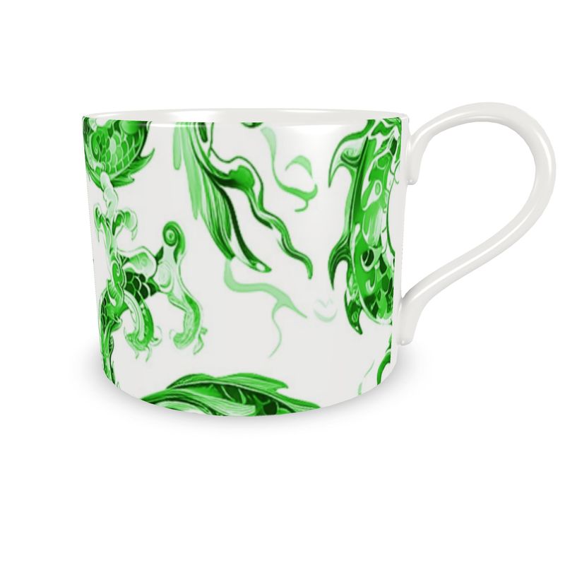 Swansey Dragon Green Bone China