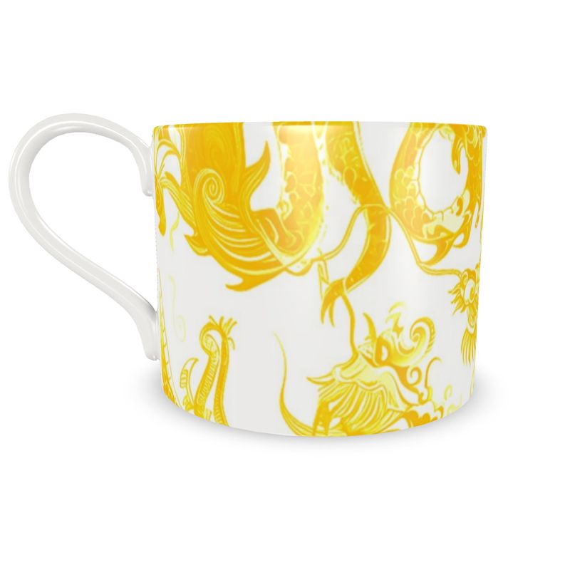 Swansey Dragon Yellow Bone China