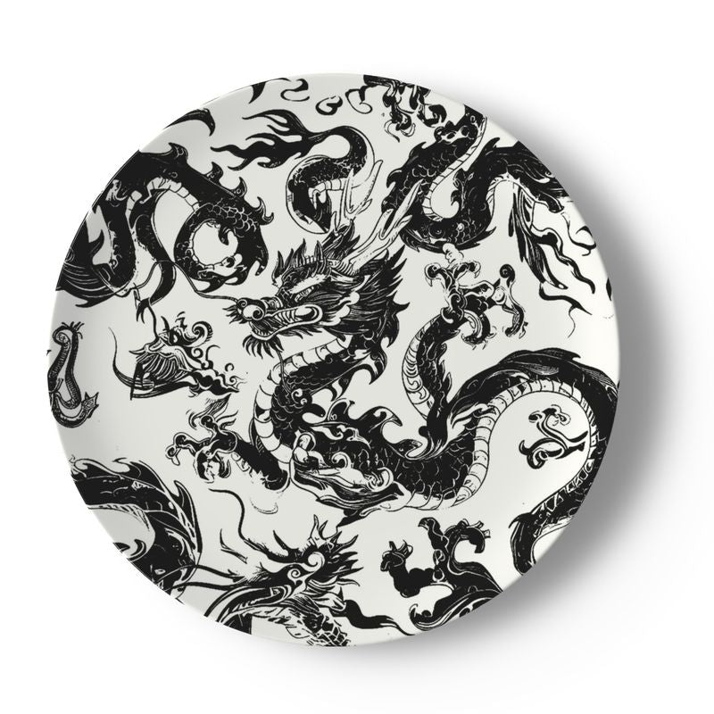 Swansey Dragon Black Bone China