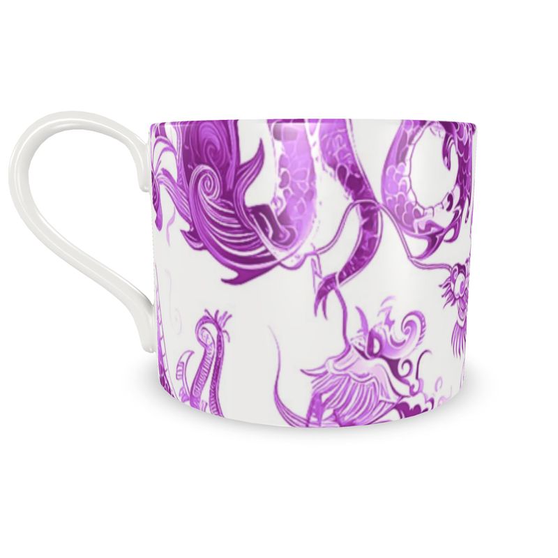 Swansey Dragon Purple Bone China