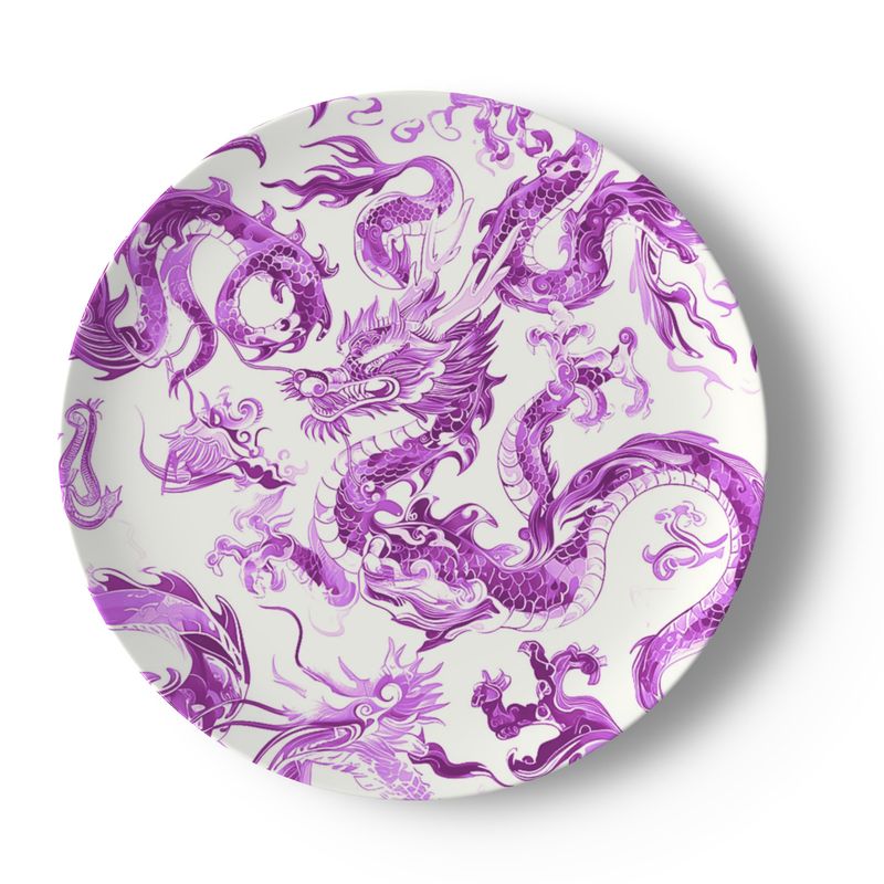 Swansey Dragon Purple Bone China