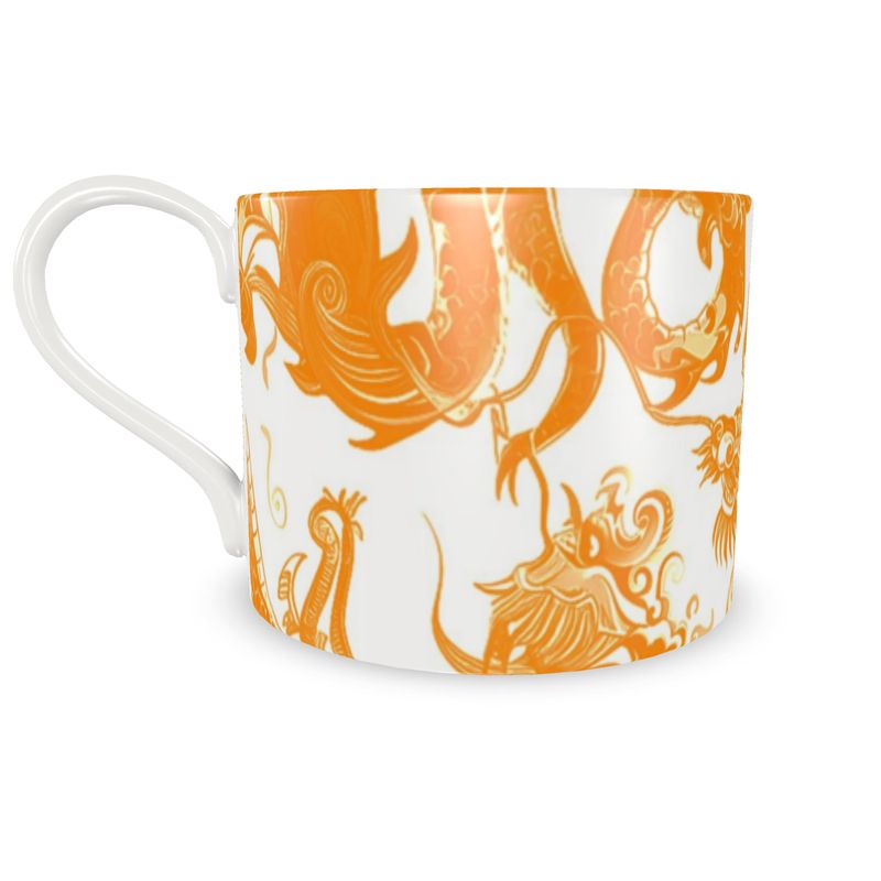 Swansey Dragon Orange Bone China