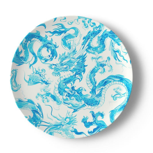 Swansey Dragon Turquoise Bone China