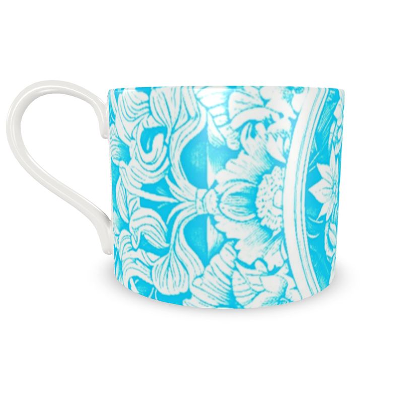 Astorbourne Medallion Turquoise Floral Bone China