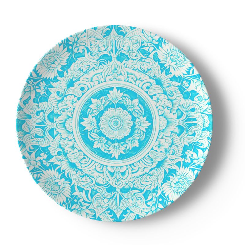 Astorbourne Medallion Turquoise Floral Bone China